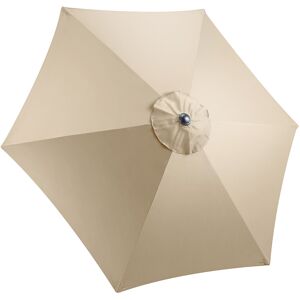 Christow 2.4m Replacement Parasol Canopy - Taupe