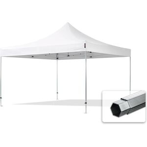 Toolport 4x4m PVC 850 Pop up gazebo PROFESSIONAL Aluminium 40 mm, fire resistant, white - (578931)