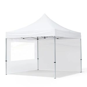 Toolport 3x3 PES 700 Pop up gazebo ECONOMY Aluminium 32 mm, incl. Sidewalls with Panorama Windows, white - (59017)