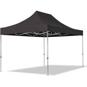 Toolport 3x4.5m PVC 850 Pop up gazebo PROFESSIONAL Aluminium 40 mm, fire resistant, black - (59301)