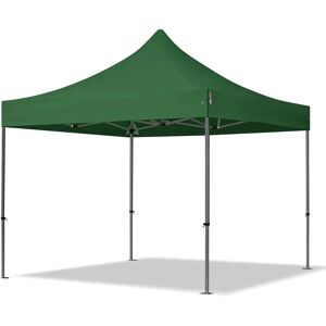 Toolport 3x3m PES 750 Pop Up Gazebo PREMIUM Steel 40 mm, dark green - (600016)