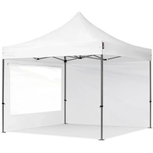 Toolport 3x3m PES 750 Pop up gazebo PREMIUM Steel 40 mm, incl. Sidewalls with Panorama Windows, white - (600036)