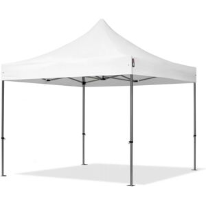 Toolport 3x3 m PVC 800 Pop Up Gazebo PREMIUM Steel 40 mm, fire resistant, white - (600110)