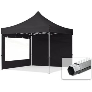 Toolport 3x3m PES 800 Pop Up Gazebo PROFESSIONAL Aluminium 40 mm, incl. Sidewalls with Panorama Windows, black - (600163)