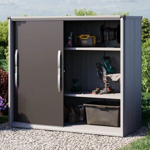 GFP 180 x 75 cm Garden shed XL, anthracite grey - (GFPV00765)