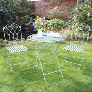 Antique Sage Green Bistro Set Material: Metal, Iron