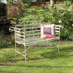 Rustic Arched Metal Garden Bench Material: Metal