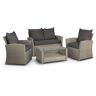 VonHaus 4 Seater Rattan Sofa Set black/gray