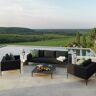 Cove Outdoor Charcoal 2 Seater Sofa Set