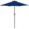 Christow 2.4m Parasol With Crank - Navy - Navy