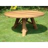 Oak Garden Meal Table 1.5m Diameter