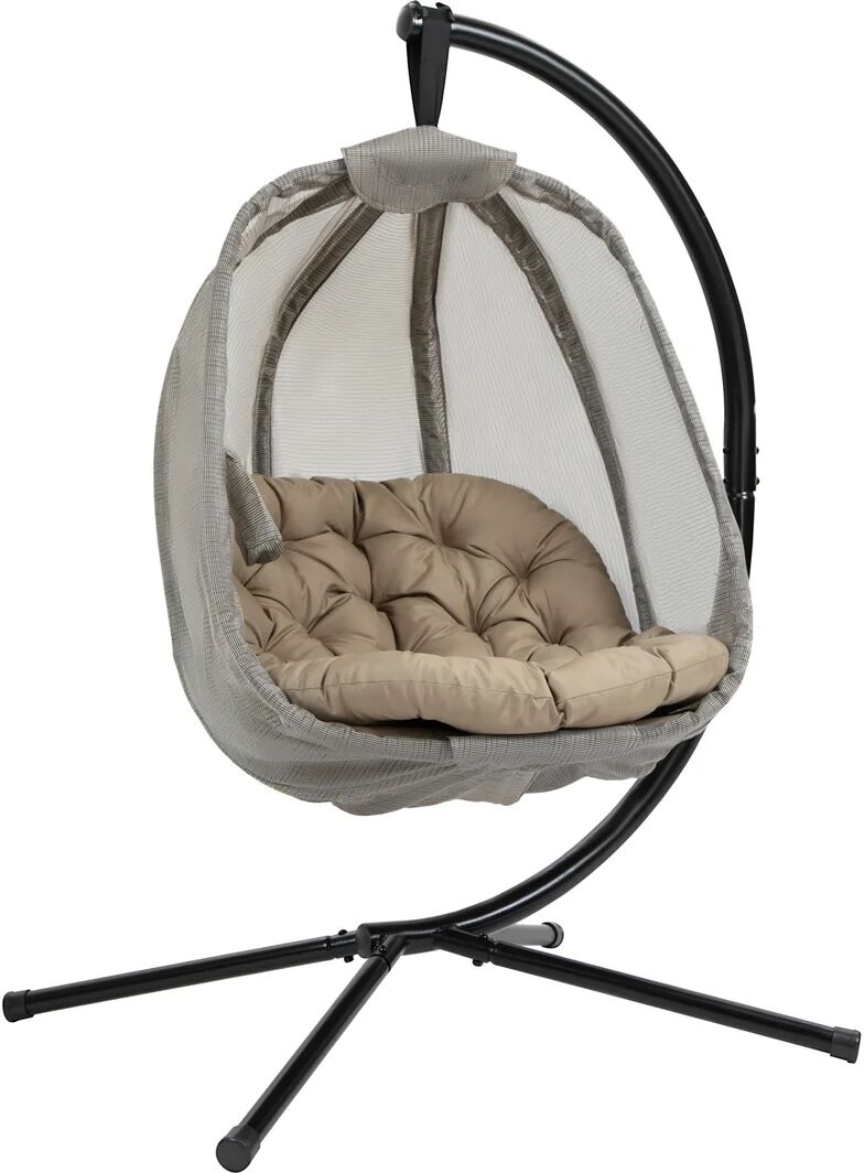 Photos - Hammock Bloomsbury Market Solvey Swing Chair with Stand brown 172.0 H x 97.0 W x 1