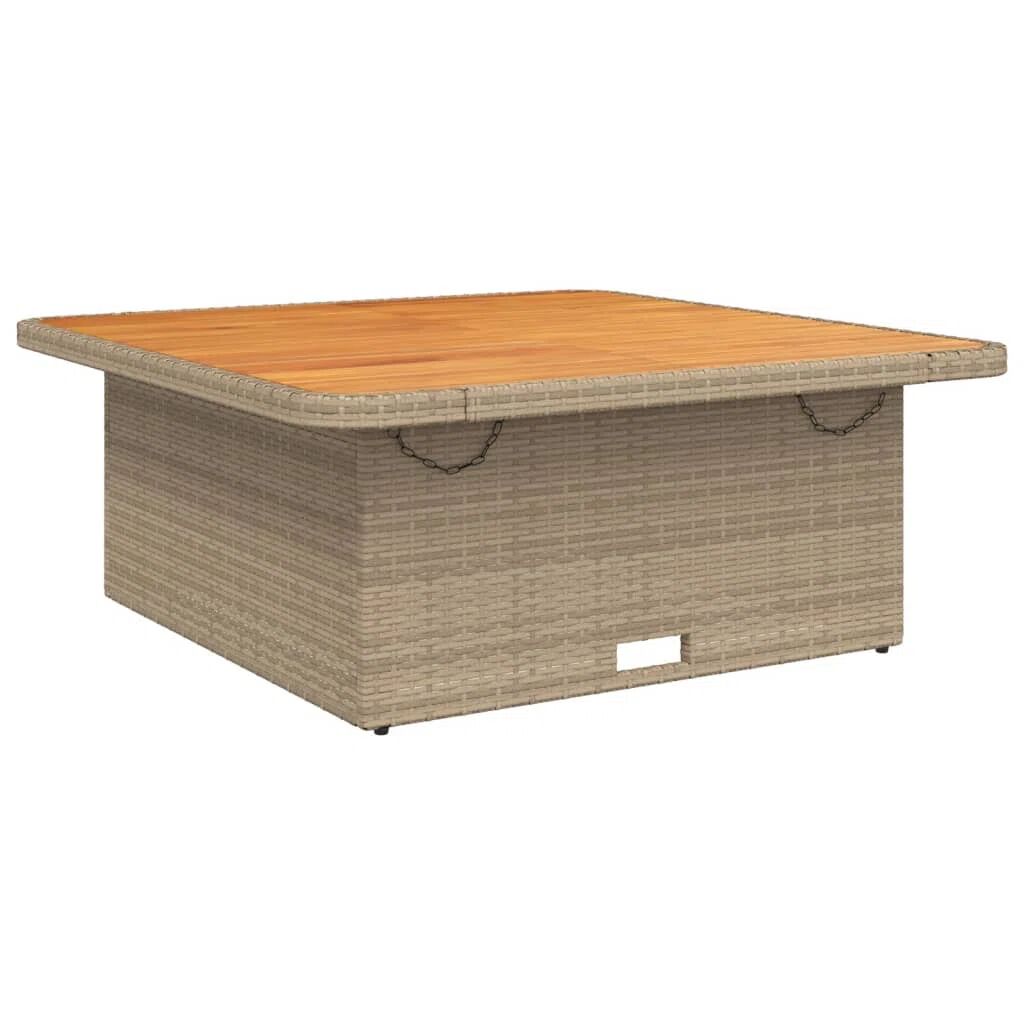 Photos - Garden Furniture 17 Stories Englewood Square Outdoor Coffee Table gray/brown 71.0 H x 110.0