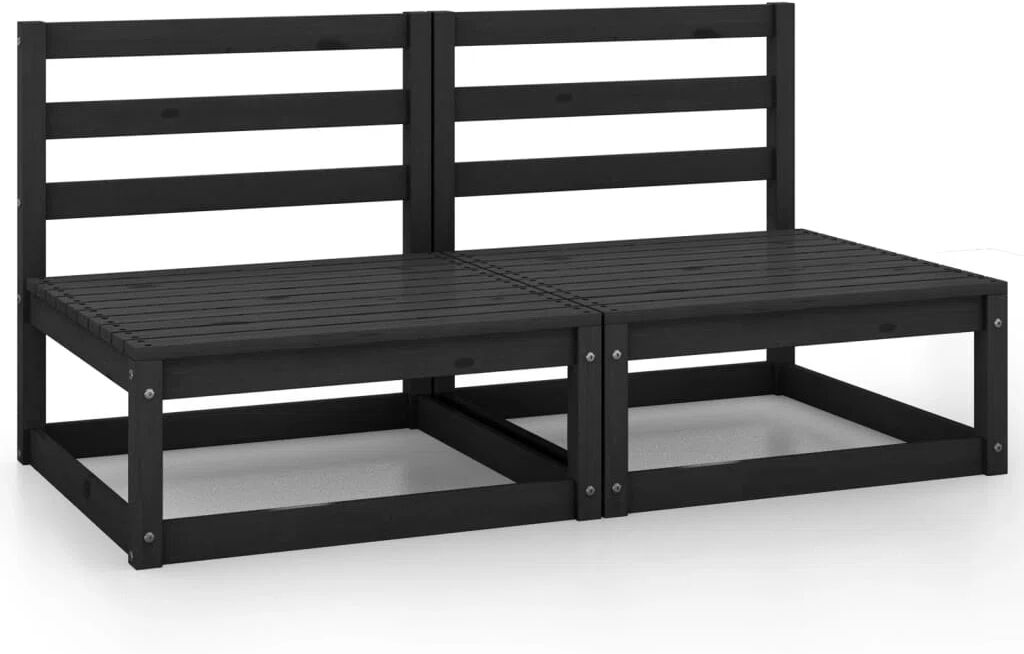 Ebern Designs Dyian 140Cm Wide Outdoor Garden Loveseat black 67.0 H x 140.0 W x 70.0 D cm