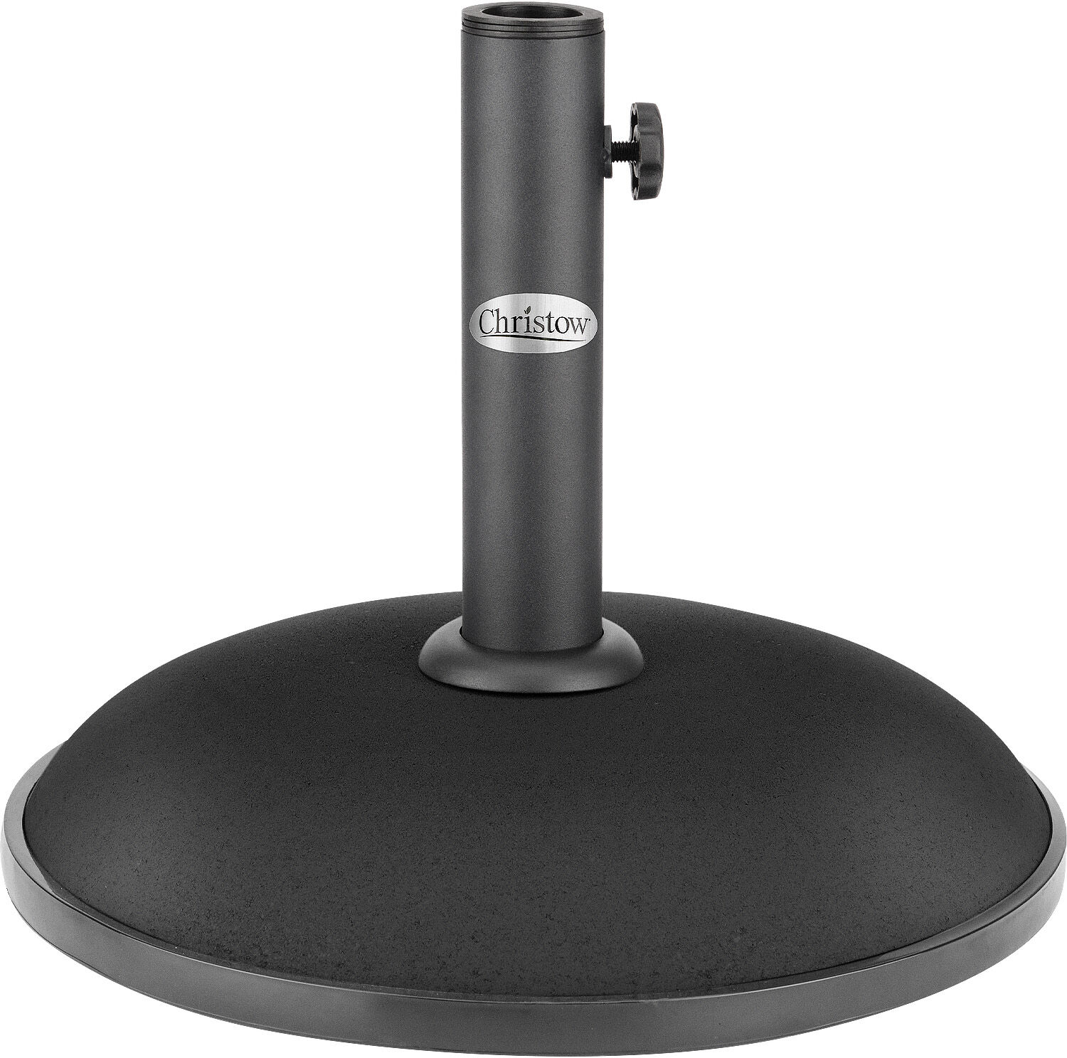 Christow 11kg Round Parasol Base With 30mm 35mm 38mm Adaptor - Black