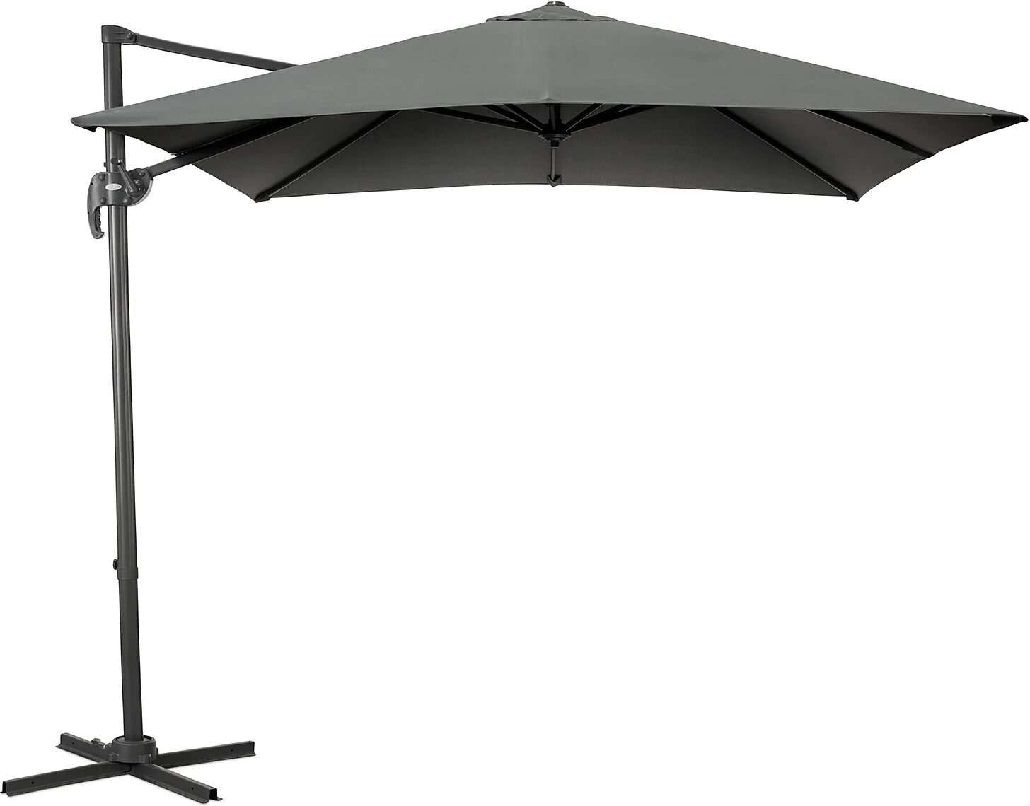 Christow Cantilever Parasol 2.5m – Grey - Grey