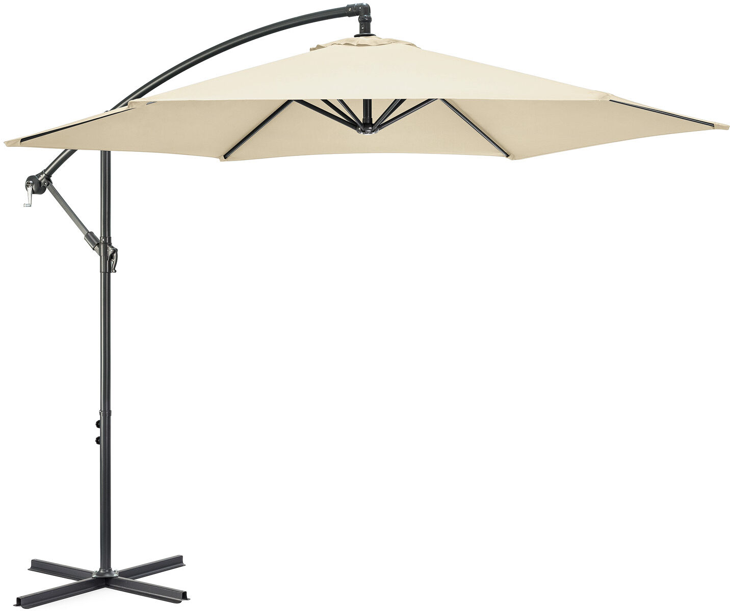 Christow Banana Parasol 3m - Cream - Cream