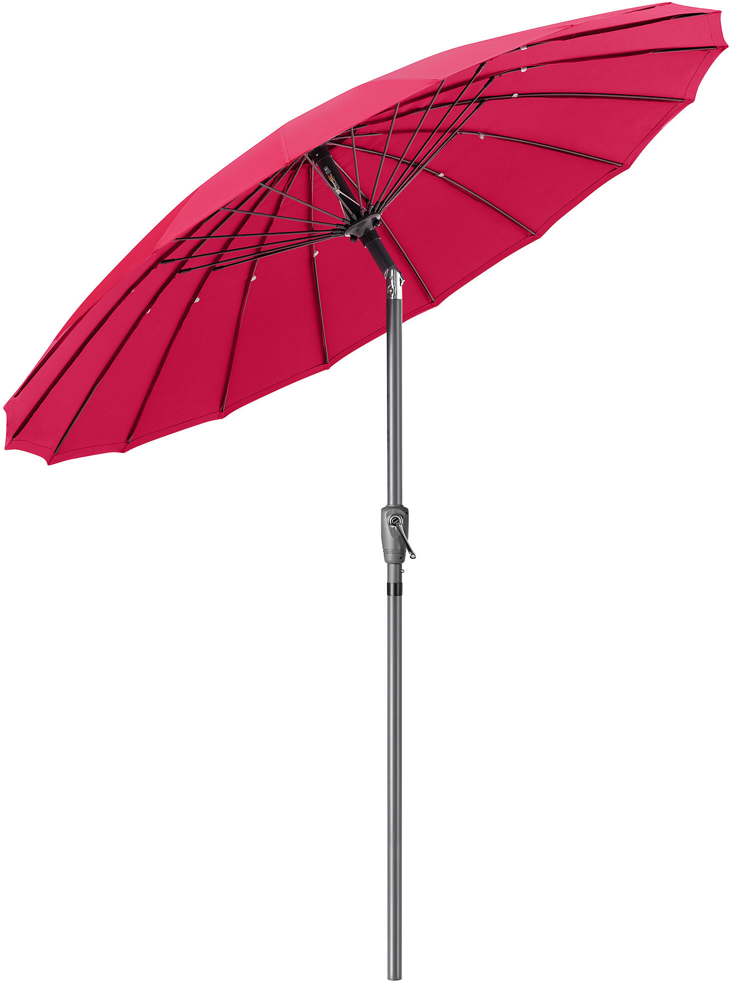 Christow Shanghai Parasol With Tilt 2m - Raspberry