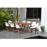 Amazonia Carilo Deluxe 9-Piece Eucalyptus Rectangular Patio Dining Set