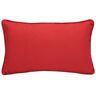 Ruby Red 14 x 26 Outdoor Rectangular Lumber Reversible Throw Pillow in Solid Red