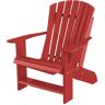 WILDRIDGE Heritage Cardinal Red Plastic Outdoor Adirondack Chair