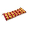 Greendale Home Fashions Carnival Stripe Rectangle Outdoor Swing/Bench Cushion