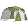 Sudzendf 12 ft. x 12 ft. Green Standard Pop Up Canopy UPF50 Plus Tent with Side Wall, Ground Pegs and Stability Poles Sun Shelter