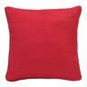 Ruby Red 24 in. x 24 in. Large Square Outdoor Reversible Throw Pillow in Solid Red