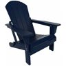 WESTIN OUTDOOR Addison Poly Plastic Folding Outdoor Patio Traditional Adirondack Lawn Chair in Navy Blue