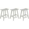 WESTIN OUTDOOR Franklin Sand 24 in. HDPE Plastic Outdoor Patio Backless Bar Stool (Set of 3)