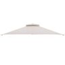 Costway 10 ft. x 12 ft. Patio Gazebo Replacement Top Cover 2-Tier Canopy CPAI-84 Outdoor Beige