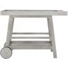 SAFAVIEH Renzo Grey Wash Eucalyptus Wood Patio Serving Cart