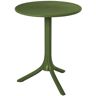 Lagoon Seattle Olive Green Round Resin 2-in-1 Side Table