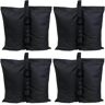 Sunnydaze Decor Polyester Sandbag Canopy Weights in Black (Set of 4)