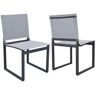 Renava Kayak Dark Charcoal Aluminum Outdoor Dining Chair (Set of 2)