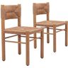 ZUO Iska Outdoor Collection Natural N/A Dining Chair - (Set of 2)