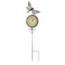 Poolmaster Dragonfly Outdoor Thermometer Garden Stake and Backyard Decor