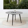Armen Living Sydney Dark Eucalyptus Round Wood Outdoor Dining Table
