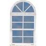 Best Barns 18 in. x 24 in. Single Hung Aluminum Window with Sunburst