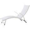 Alfresco Loft White Metal Outdoor Poolside Stackable/Foldable Chaise Lounge