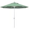 California Umbrella 9 ft. Matted White Aluminum Market Patio Umbrella Push Tilt in Spa Pacifica