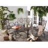 SAFAVIEH Sophie Rustic Brown 4-Piece Iron Patio Conversation Set