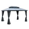 10 ft. x 13 ft. Outdoor Metal Stability Patio Canopy with All Weather, UVproof, Fade Resistant, for Backyard Garden