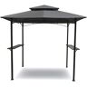 BACKYARD EXPRESSIONS PATIO · HOME · GARDEN Backyard Expressions 8 Ft. x 5 Ft Grey Grilling Gazebo w/Shelving