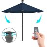 ABOVE Height Series 9 ft. Smart Market Patio Umbrella, Remote Control, LED Light, Wind Sensor - Sunbrella Spectrum Indigo