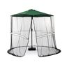 Angel Sar 7.5 - 10 ft. Patio Umbrella Cover Mosquito/Bug Net with Led Strip Lights for Umbrella