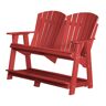 WILDRIDGE Heritage Cardinal Red Plastic Outdoor Double High Adirondack Chair