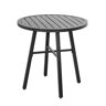 Nuu Garden Black Metal Outdoor Bistro Coffee Table