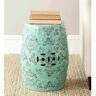 SAFAVIEH Medallion Robin's Egg Blue Ceramic Garden Stool