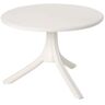 Lagoon Seattle White Round Resin 2-in-1 Side Table